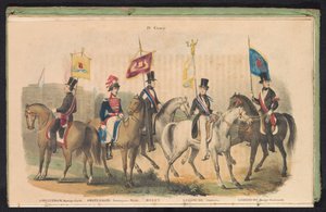 Costumes and Banners of the Honor Guards of Amsterdam, Delft, and Leiden, 1840-1842