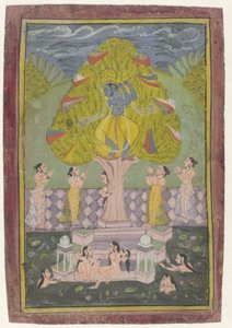 Krishna Stealing the Clothes of Gopis by Anonymous