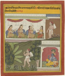 Krishna and Akrura as Messenger