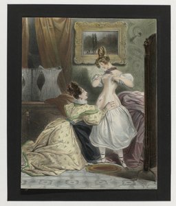 The Corset Maker, ca. 1832: This is the true... by Anonymous