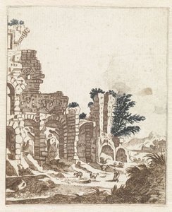 Landscape with a Classical Ruin by Anonymous