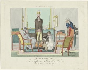 Le Supreme Bon Ton, The Thermometer at 8 Degrees, 1800-1815, No. 20: Aye, It