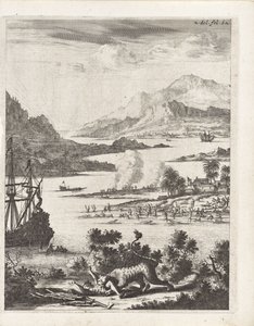 Lion Attacking a Woodcutter