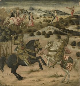 Legend of a Knight (end panel of a cassone)
