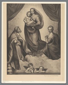 Mary and Child with St. Sixtus and St. Barbara (Sistine Madonna)