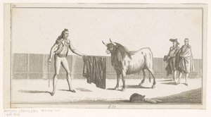 Matador Challenges a Bull