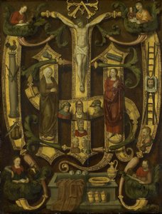 Monogram of Christ combined with Instruments of the Passion by Anonymous