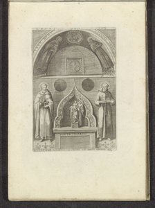 Niche with Saint Francis and Saint Dominic by Anonymous