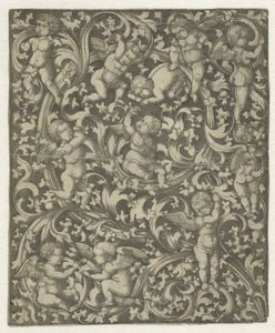 Ornament with Putti by Anonymous