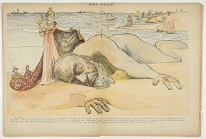 Paul Kruger Washed Ashore on the Dutch Coast by Anonymous