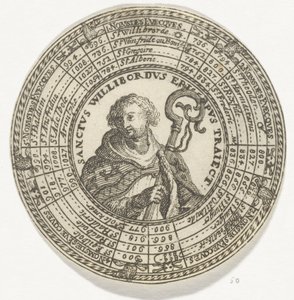 Medal with the Portrait of Saint Willibrord and the Names of the Bishops of Utrecht by Anonymous