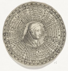 Medal with the Portrait of Pope Vigilius and the Names of the Popes by Anonymous