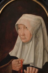 Portrait of Jacomina Claesdr van Ruyven (died 1509), Wife of Arent Franckensz van der Meer by Anonymous