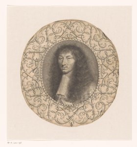 Portrait of Louis XIV Surrounded by an Ornamental Frame with Arabesques by Anonymous