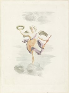 Putto with Laurel Wreath and Trumpet