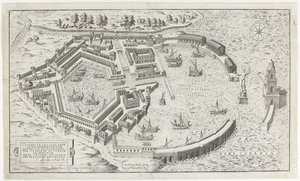 Reconstruction of the Ancient Harbor of Ostia (Speculum Romanae Magnificentiae) by Anonymous