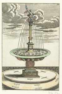 Round Basin with Tuscan Column by Anonymous