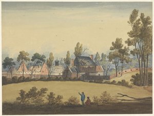 Ruins of Hougoumont Seven Plates of Waterloo and Surroundings (series title) by Anonymous