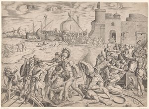 Saracens Arrive in Ostia by Anonymous