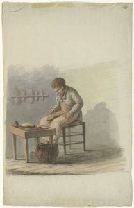 Shoemaker at Work by Anonymous