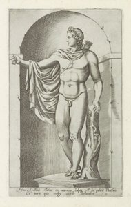 Sculpture of Apollo (title on object: Apollo Belvedere) (series title: Ancient Sculptures in Rome)