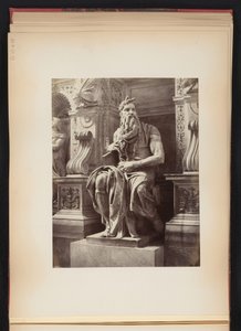 Sculpture of Moses by Michelangelo, Monument for Julius II, S. Pietro in Vincoli in Rome, Italy by Anonymous