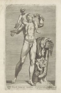 Sculpture of Silenus with Young Bacchus on His Shoulders