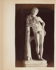 Sculpture of the Resting Satyr in the Capitoline Museums in Rome, Italy by Anonymous