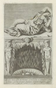 Sculpture of the Sleeping Ariadne Above a Fireplace by Anonymous