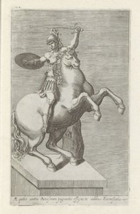 Sculpture of a Roman Soldier on Horseback by Anonymous