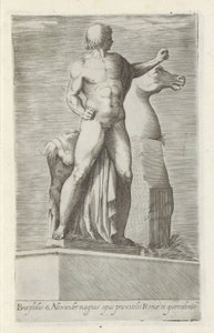 Sculpture of One of the Dioscuri on the Quirinal in Rome by Anonymous