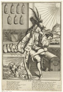 Caricature of Louis William of Baden-Baden, 1705 by Anonymous