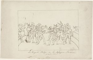 Caricature of the Disagreement in the Belgian National Congress over Electing a King, 1831 by Anonymous