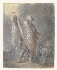 Standing Man by Burning Sacrifice by Anonymous