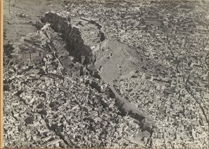 City with a Fort, Seen from the Air