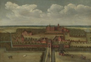 The Abbey of Leeuwenhorst in Rijnland by Anonymous