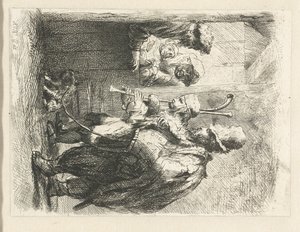 The Strolling Musicians by Anonymous
