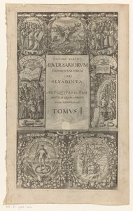 Title with Seven Cartouches Around (Adversariorum Commentariorum, Libri Sexaginta, Tomus I)