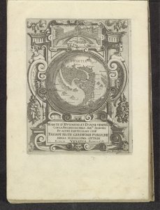 Title Print with Map of Venice (Scenes from Venetian Life)