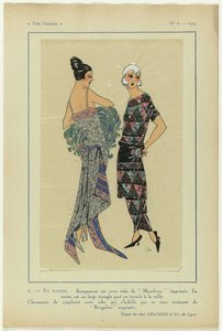 Very Parisian, 1923, No 6: 1 - IN THE EVENING. - Sumptuous is this dress...