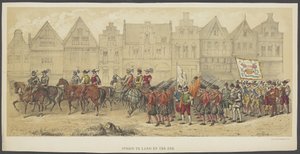 Utrecht Masquerade, Plate B: Battle on Land and Sea, 1856