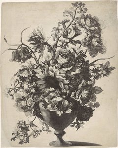 Vase with Flowers by Anonymous
