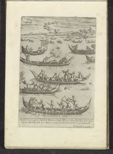 Venetian Nobles Hunting Birds (Scenes from Venetian Life) by Anonymous