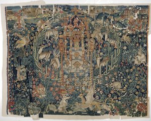 Verdure with Animals, an Enclosed Garden, and a Fountain of Life