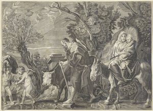 Flight into Egypt by Anonymous