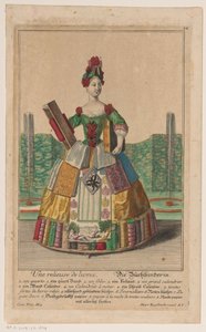 Woman in a Costume of Books by Anonymous