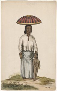 Woman with Child and Food Cover