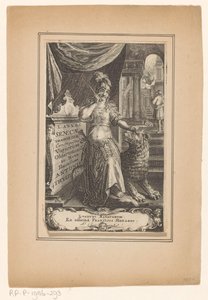 Woman with Lion by Anonymous