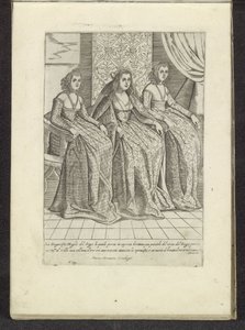 Wife of the Doge with Two Women by Anonymous