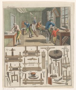 Workshop of a Bookbinder by Anonymous